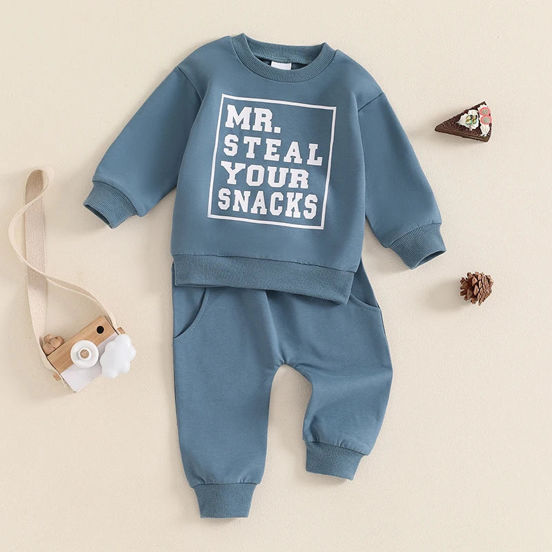 Baby Boy Suit, Long Sleeve Sweatshirt Pants Clothes Outfits