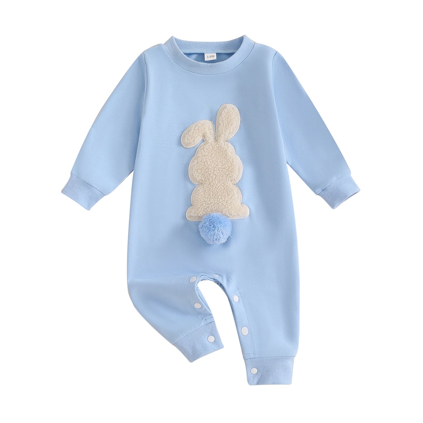 Plush Bunny Infant Baby Girls Boys Rompers