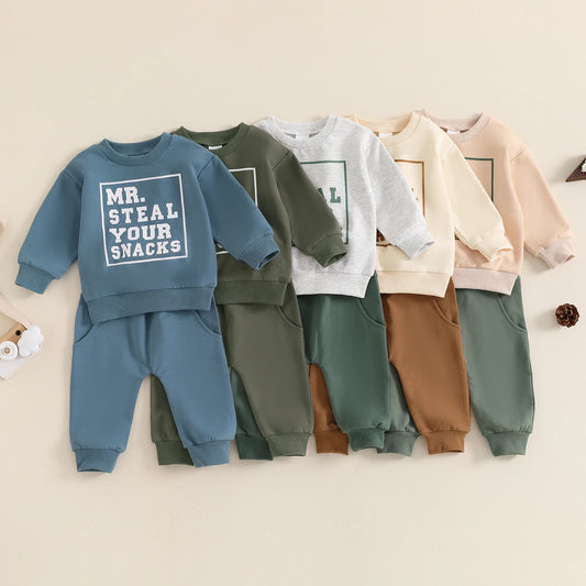 Baby Boy Suit, Long Sleeve Sweatshirt Pants Clothes Outfits