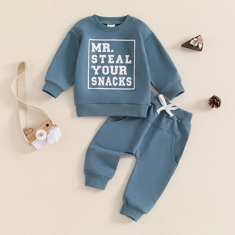 Baby Boy Suit, Long Sleeve Sweatshirt Pants Clothes Outfits