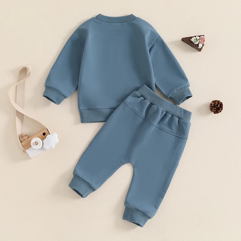 Baby Boy Suit, Long Sleeve Sweatshirt Pants Clothes Outfits